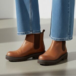 Nine West Brown Ankle Boots